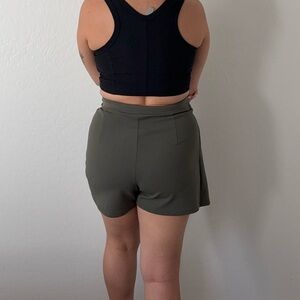 Women's Olive Green Shorts
